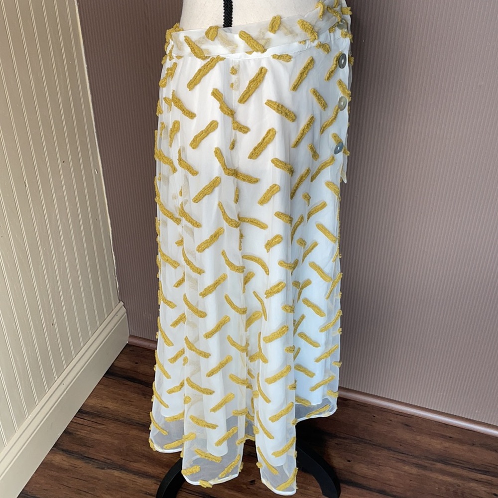 Daniel rainn cream/green skirt size large - Picture 4 of 11